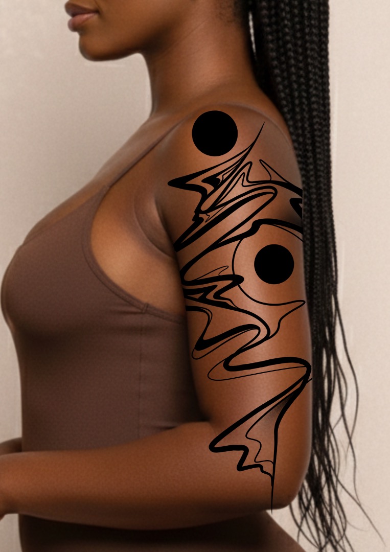 Suminagashi Curso de Rio. Sugestão de lugar: braço.