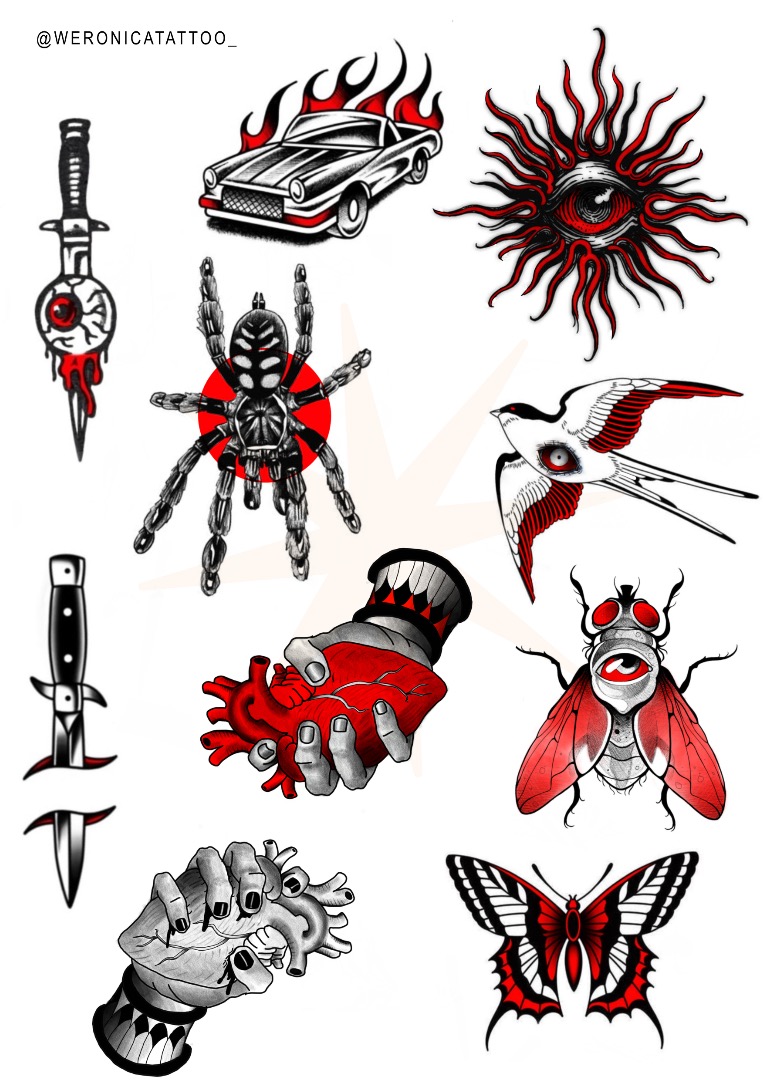 Folha de flashes com variações de valores.